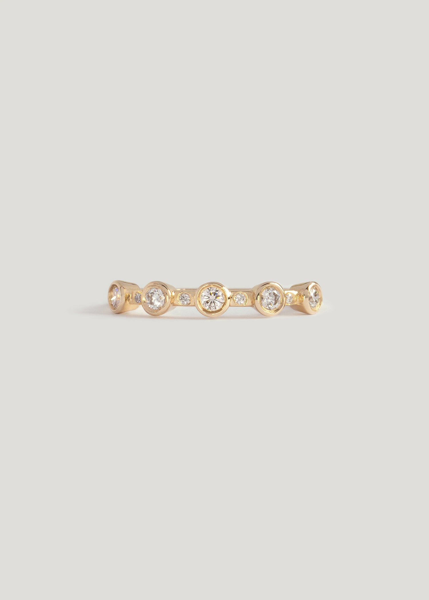 In Stock | 5-Stone White Diamond Theia Ring
