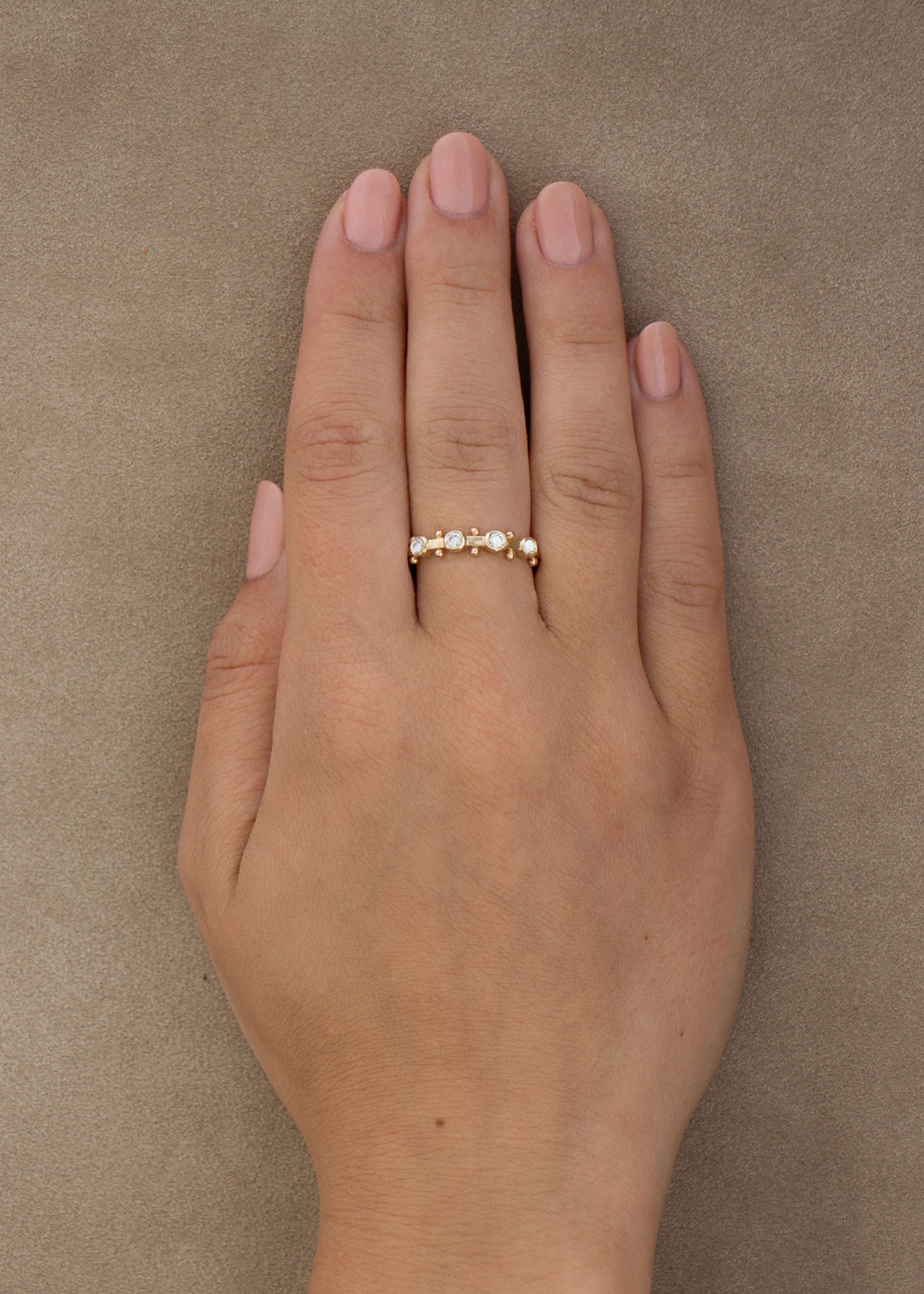 In Stock | 4-Stone White Diamond Koemi Ring