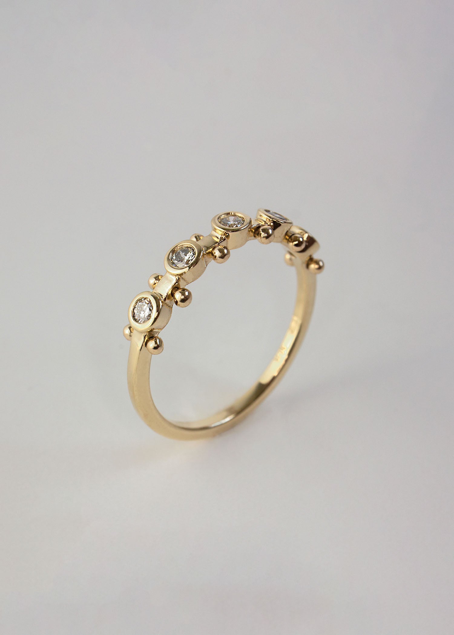In Stock | 5-Stone White Diamond Koemi Ring