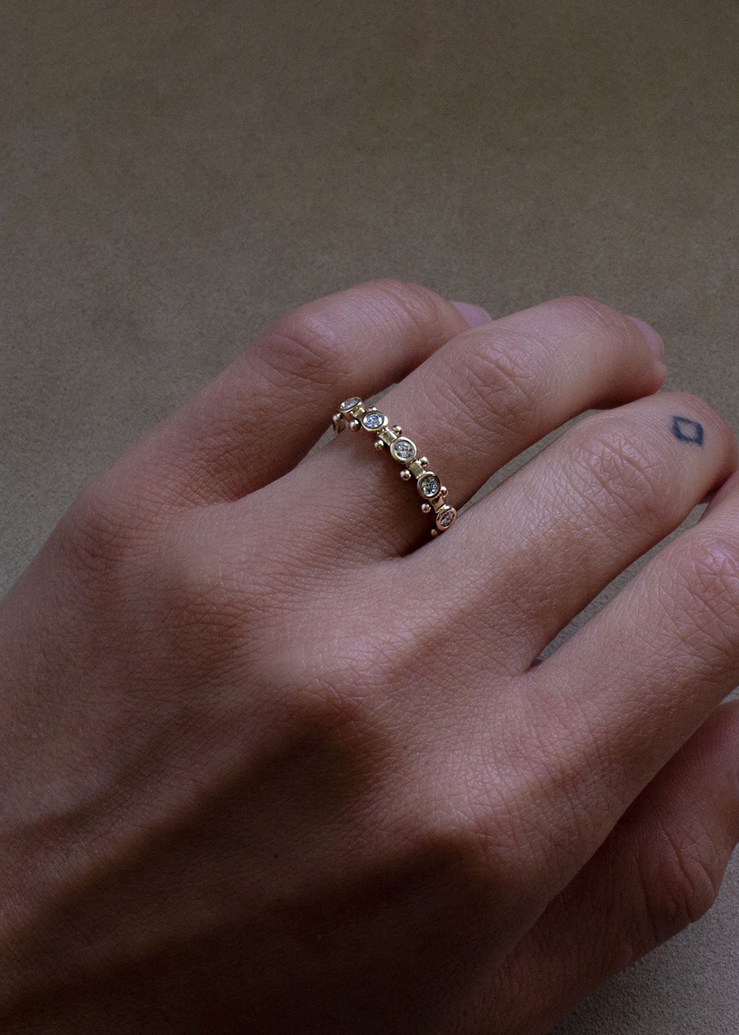 In Stock | 5-Stone White Diamond Koemi Ring