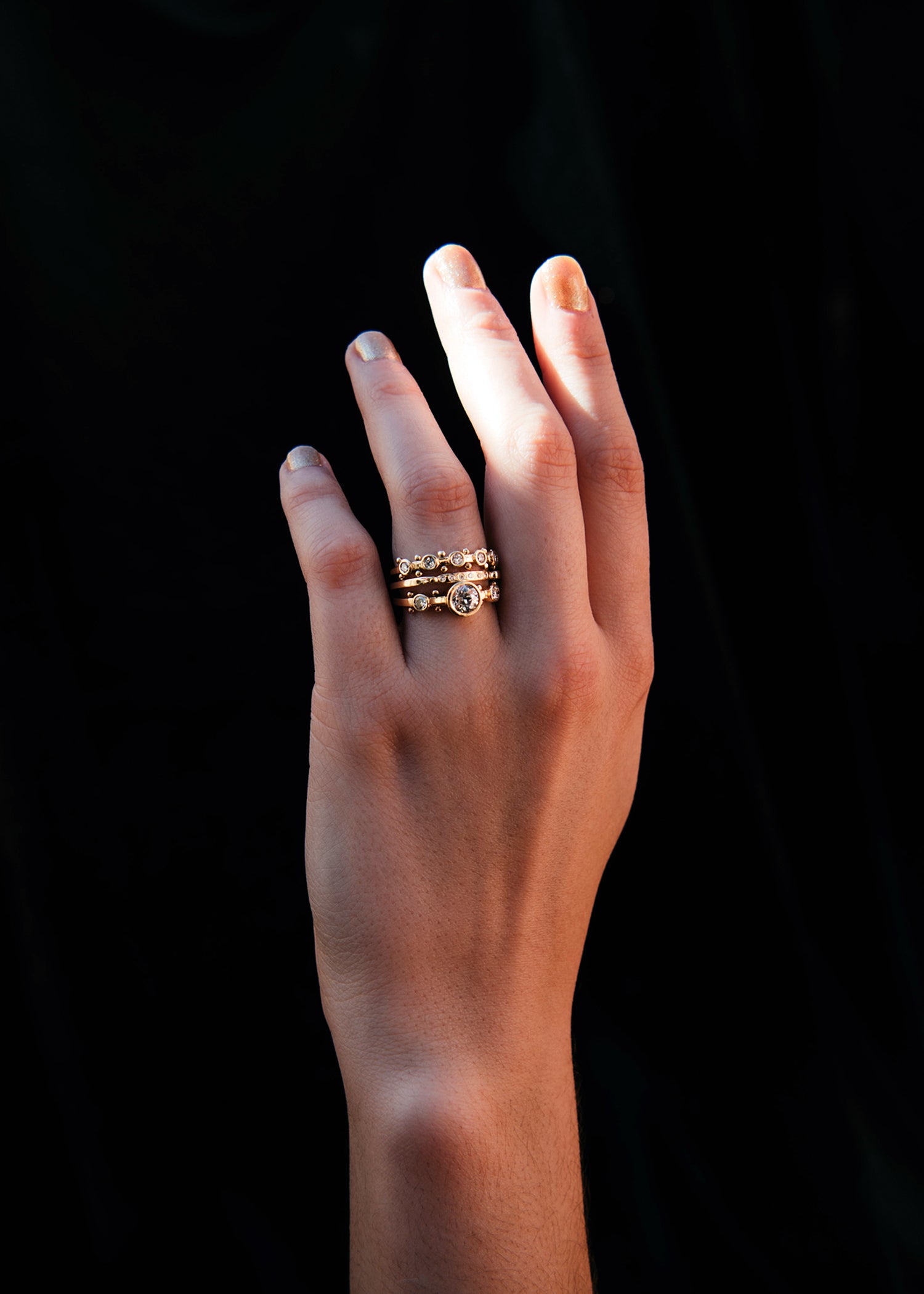 In Stock | 5-Stone White Diamond Koemi Ring