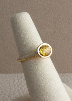 In Stock | Yellow Rosecut Sapphire Aja Ring