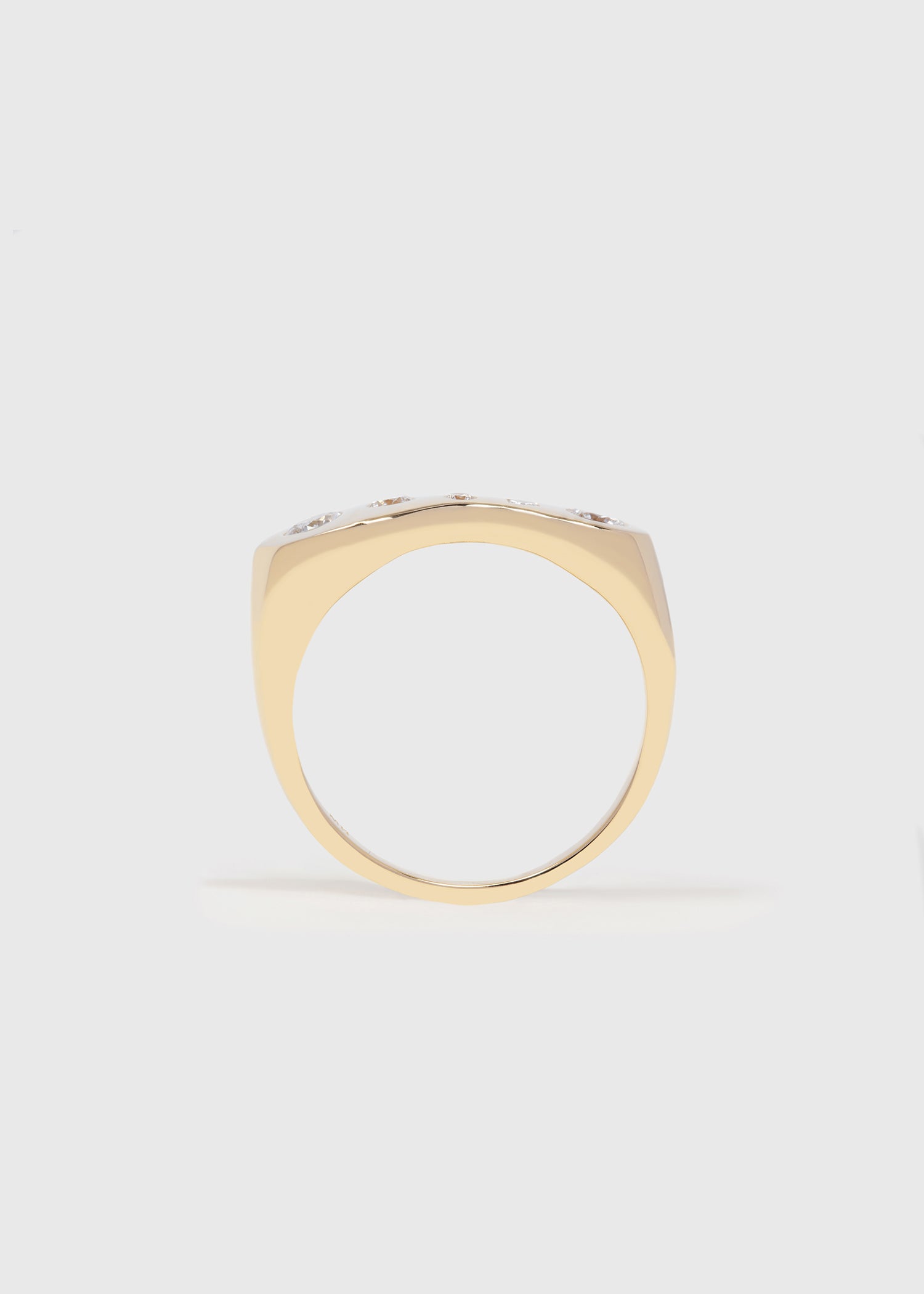 Diamond Mosaic Figure Ring