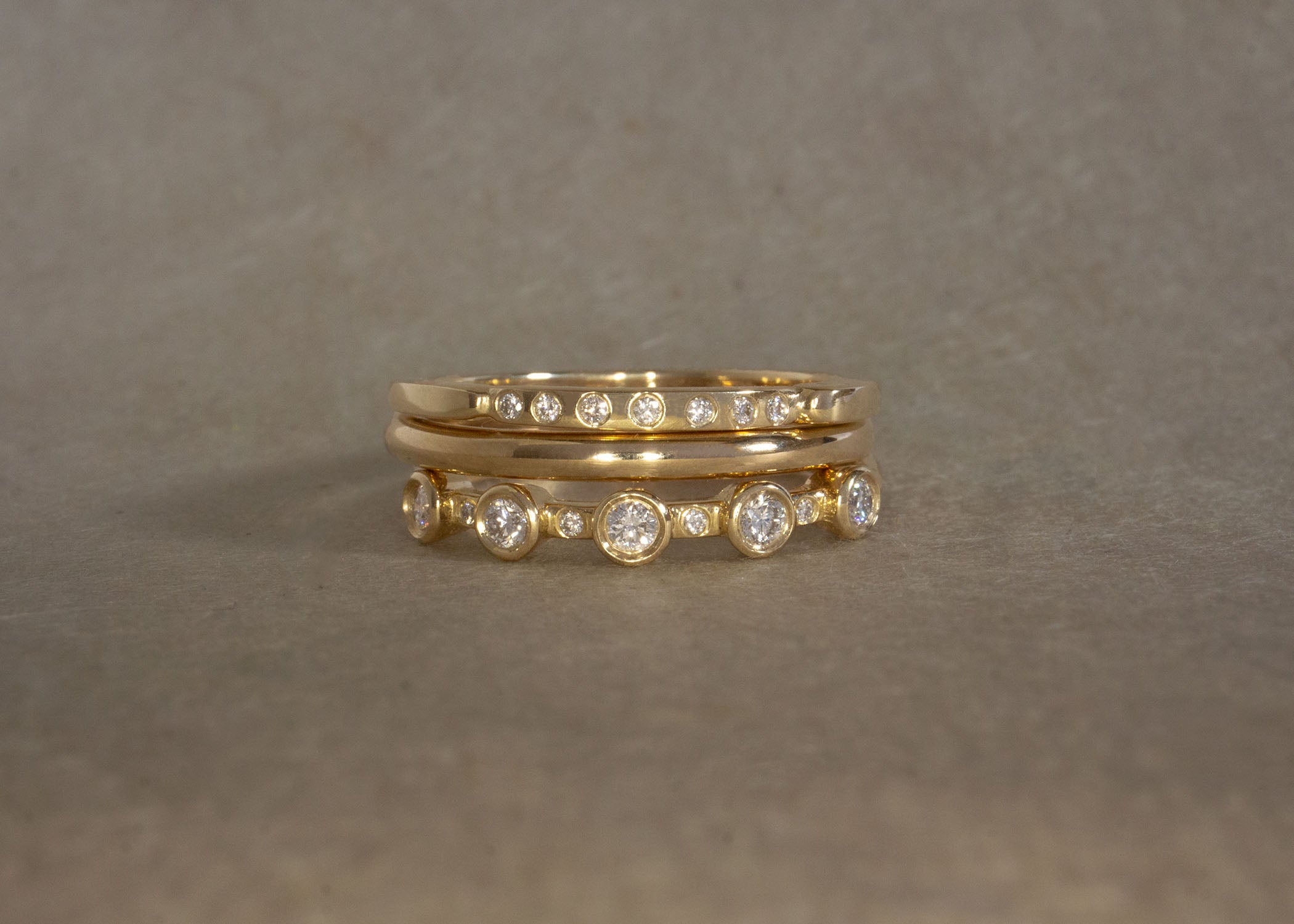 In Stock | 5-Stone White Diamond Theia Ring
