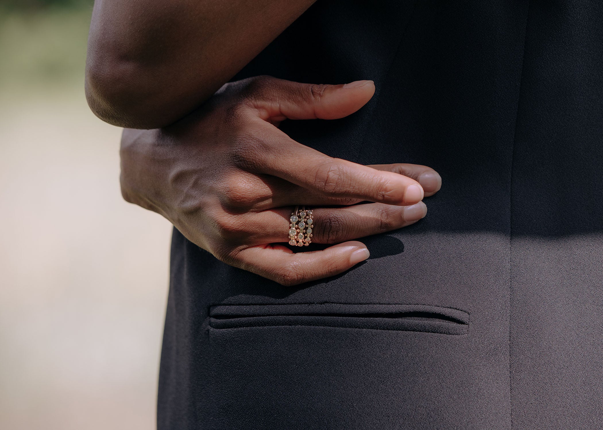 In Stock | 4-Stone White Diamond Koemi Ring