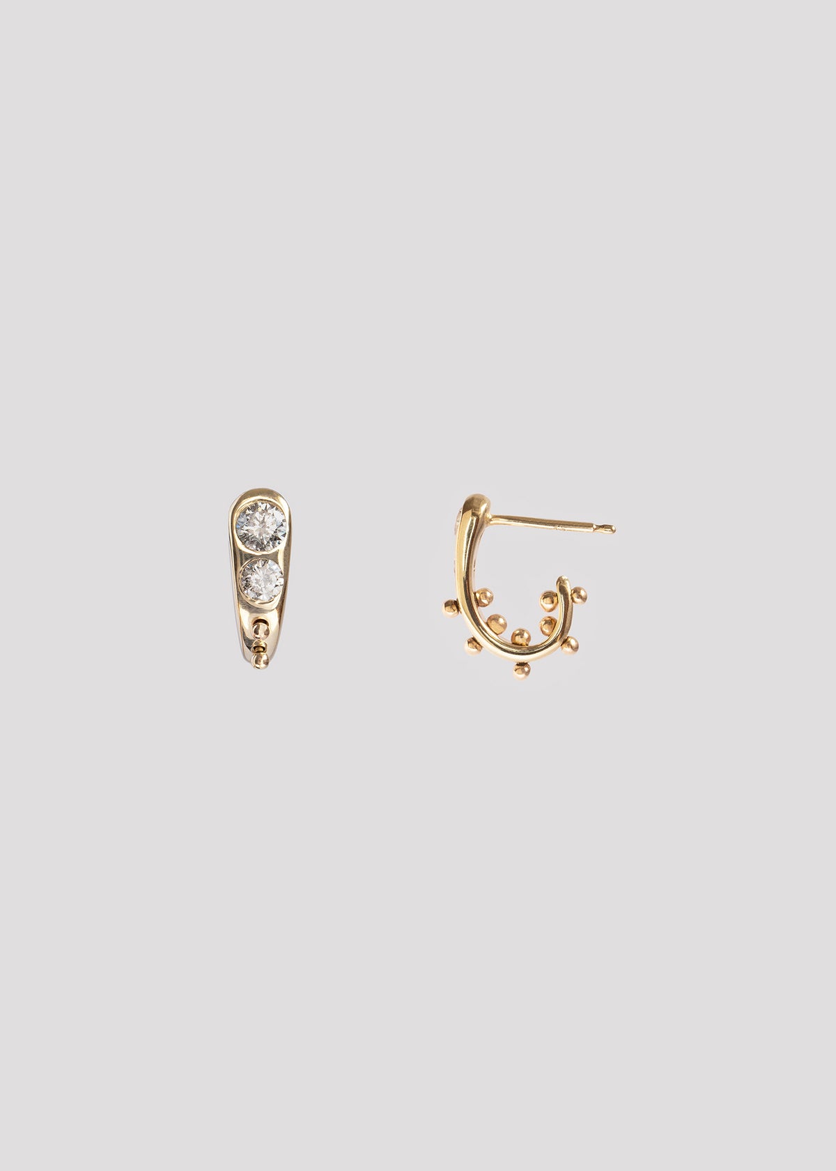 In Stock | White Diamond Petite Suki Ear Huggers