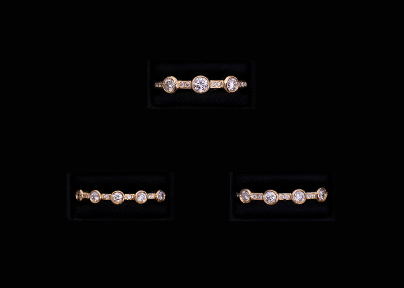 4-Stone White Diamond Theia Ring