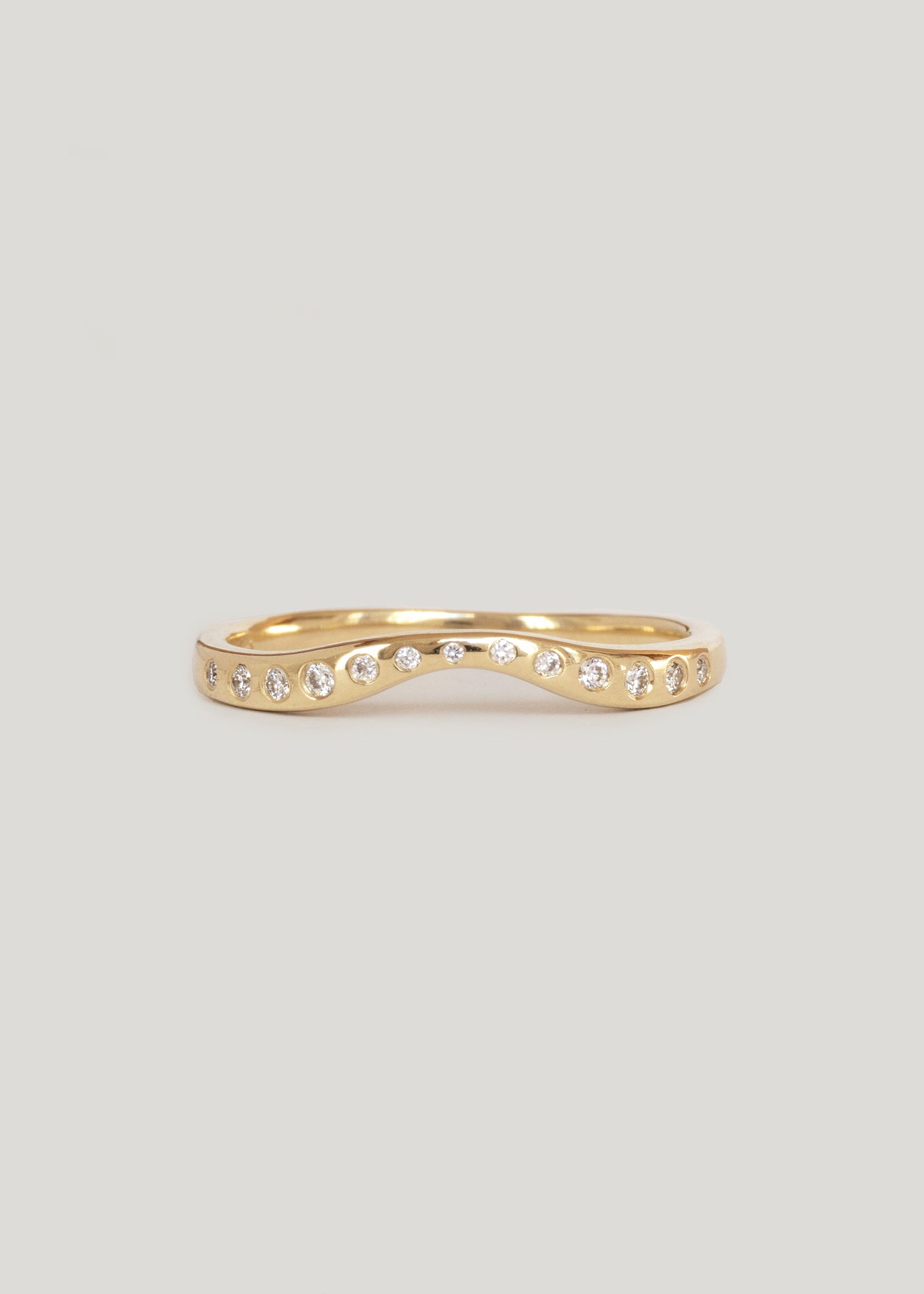 White Diamond Thin Lana Band