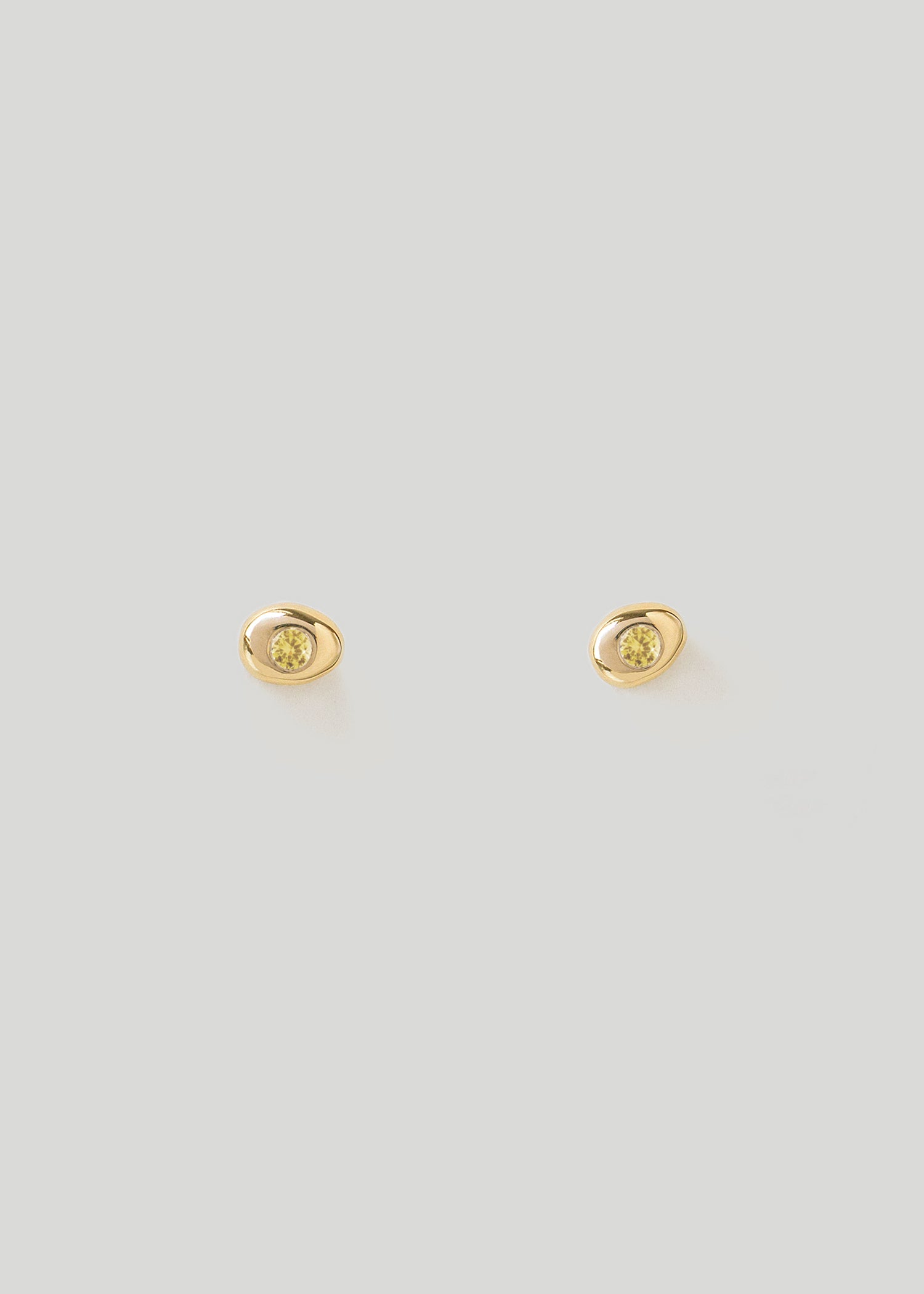 In Stock | Yellow Sapphire Small Pebble Studs