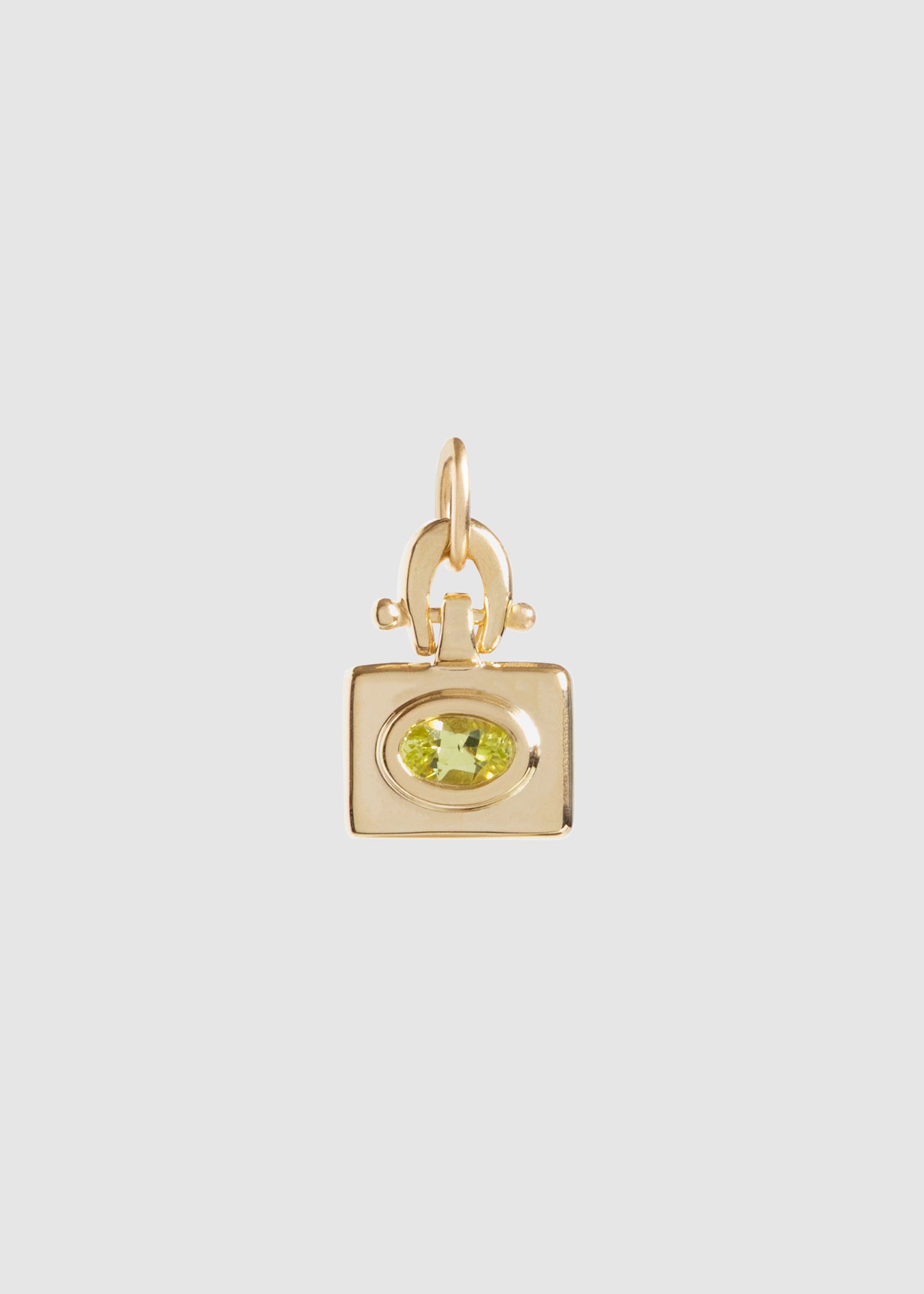 M. HISAE x OKAY FINE — Chrysoberyl Oval Tablet Charm
