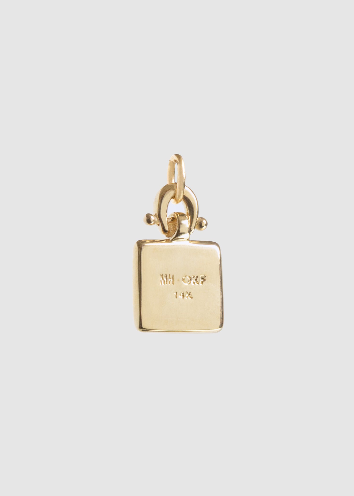 M. HISAE x OKAY FINE — Tourmaline Square Tablet Charm