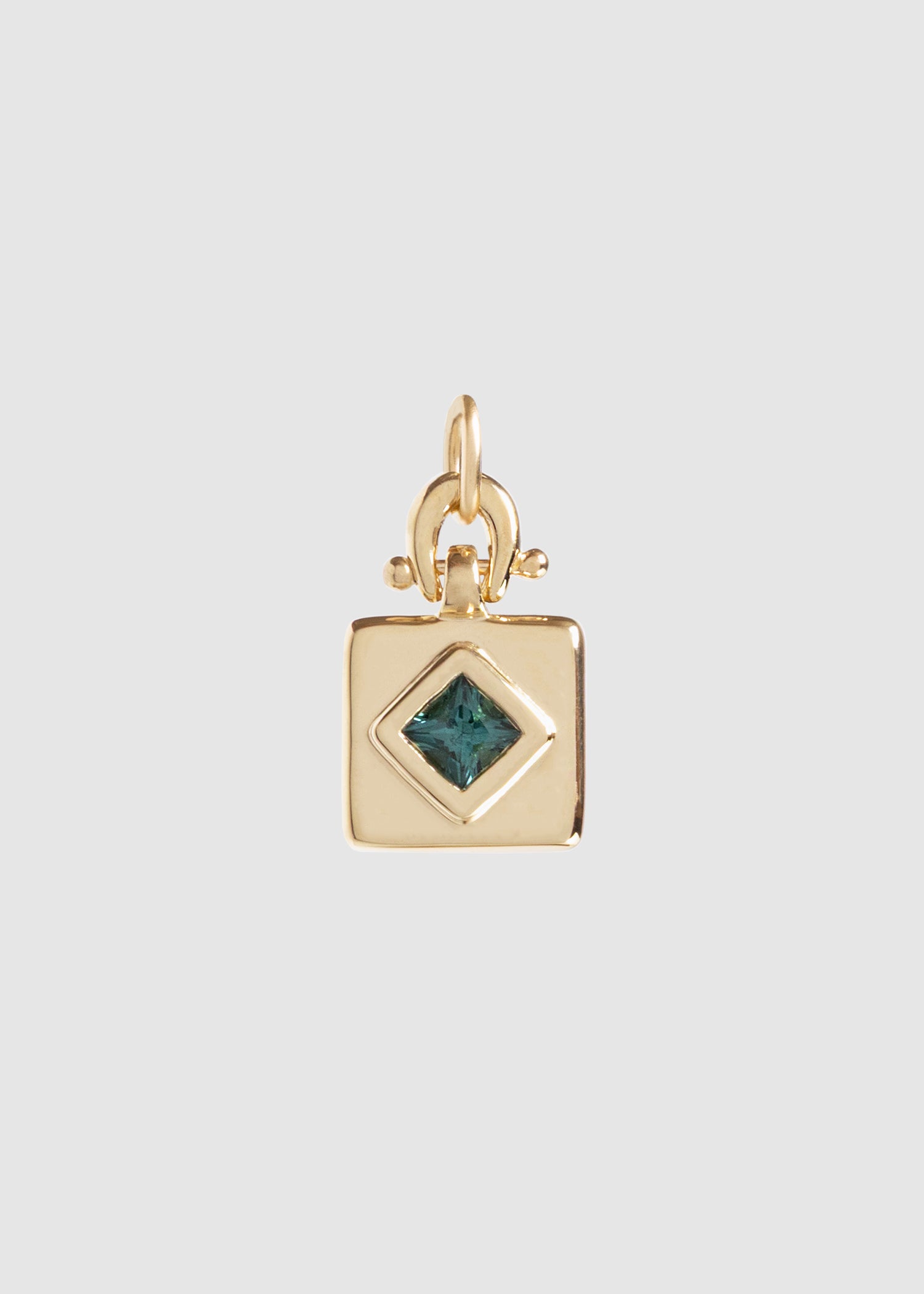 M. HISAE x OKAY FINE — Tourmaline Square Tablet Charm