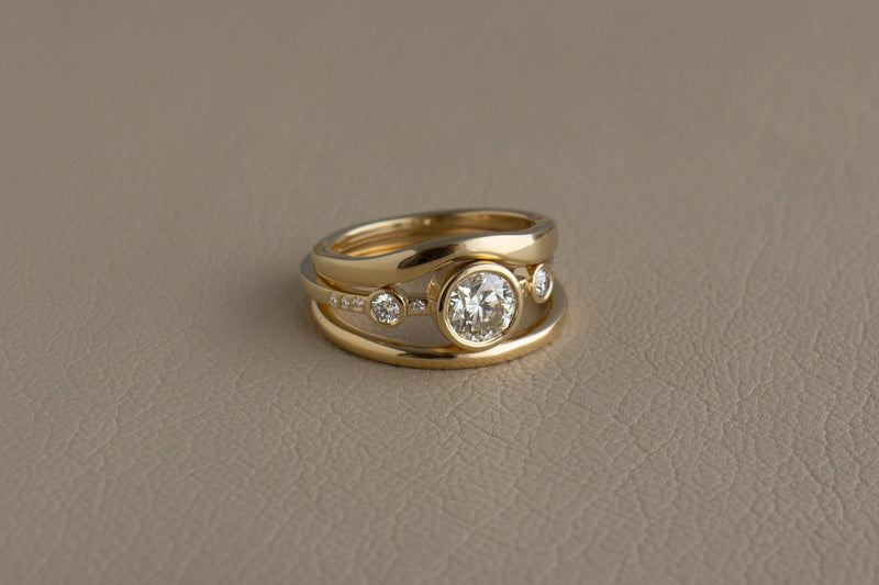White Diamond Crown Theia Ring
